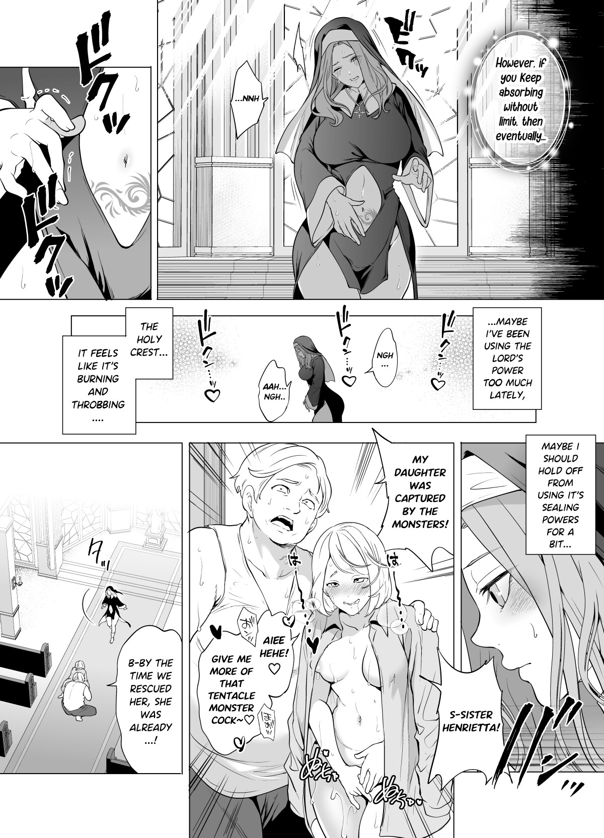Hentai Manga Comic-Defeated by Tentacles - The Holy Maiden's Tragic End-Read-6